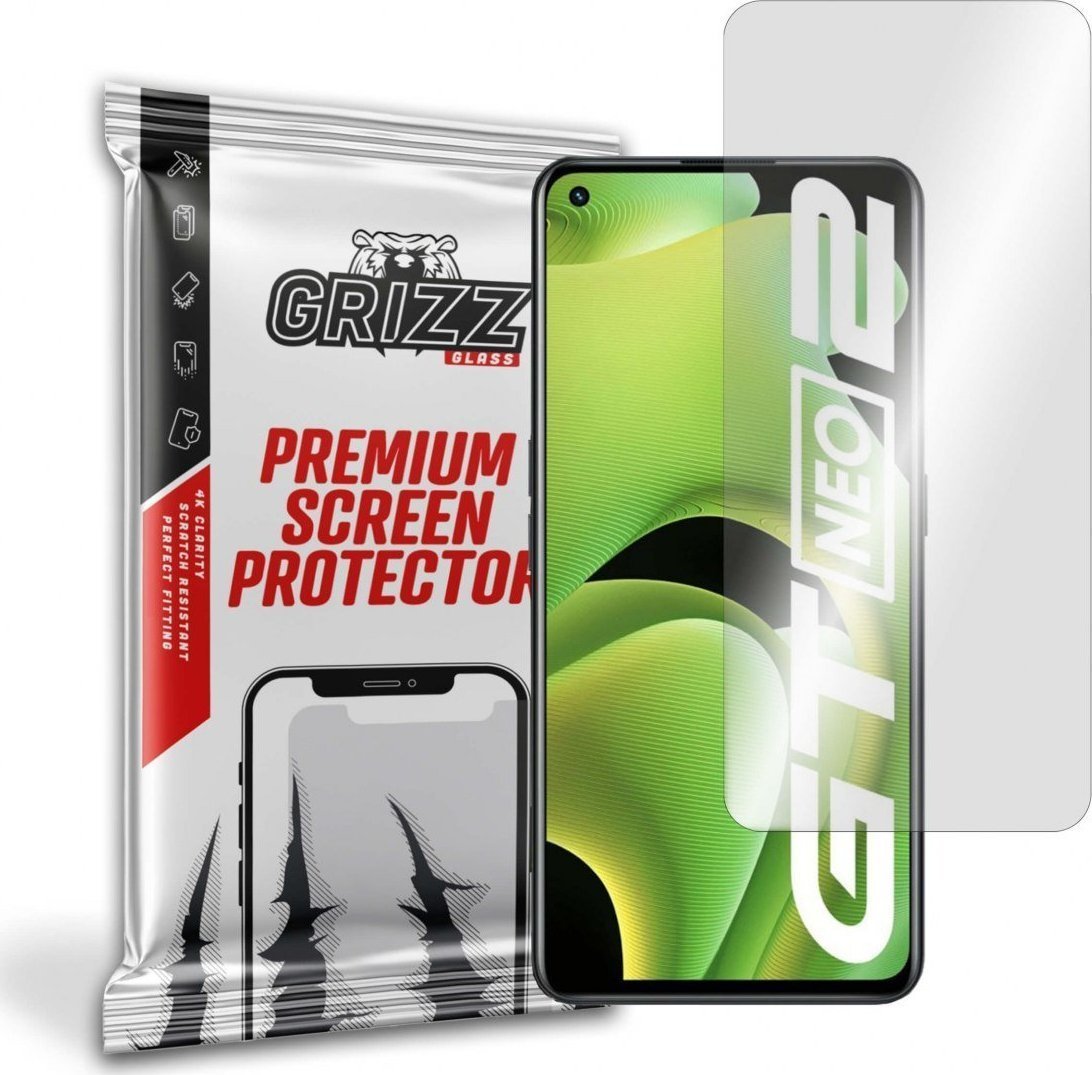 Folie de protectie Grizz Glass, Sticla hibrida, Compatibil Realme GT Neo 2T, Transparent