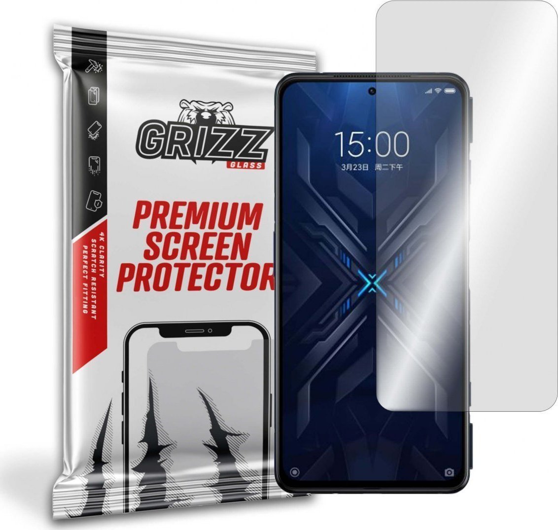 Folie de protectie Grizz Glass, Sticla hibrida, Compatibil Xiaomi Black Shark 4 5G, Transparent