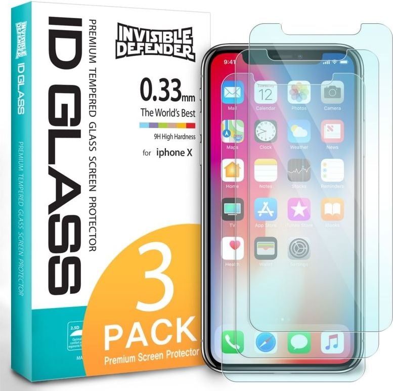 Folie de protectie ringke RINGKE ID 3PACK IPHONE X-CLEAR