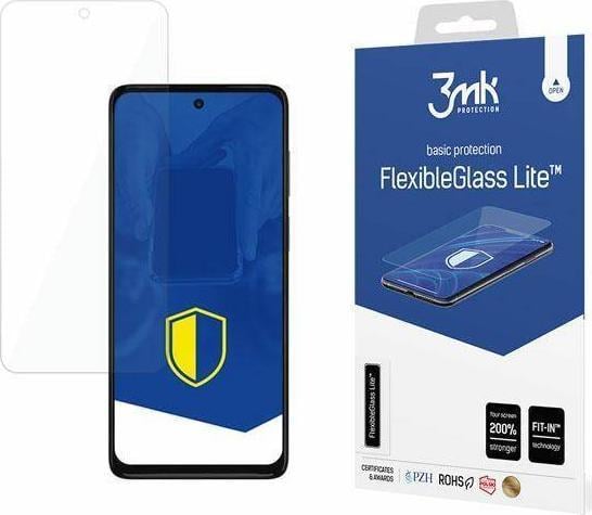 Folie ecran 3MK FlexibleGlass Lite, pentru Motorola Moto G62 5G, Structura hibrida, 6H, 0.16 mm, Transparent