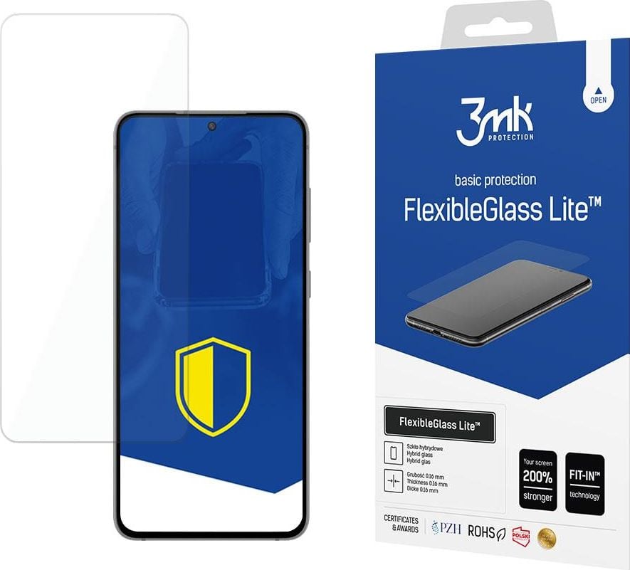 Folie Flexibila Nano Glass 3mk Lite Compatibila Cu Samsung Galaxy S21 Fe 5G, Transparenta