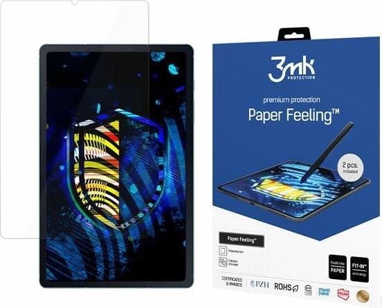 Folie protectie, 3mk, Paper Feeling, Samsung Galaxy Tab S6 Lite, 2 bucati, Transparent