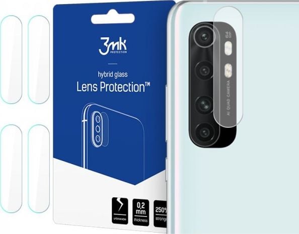 Folie protectie camera foto 3MK Flexible Glass Xiaomi Mi Note 10 Lite 4-Pack