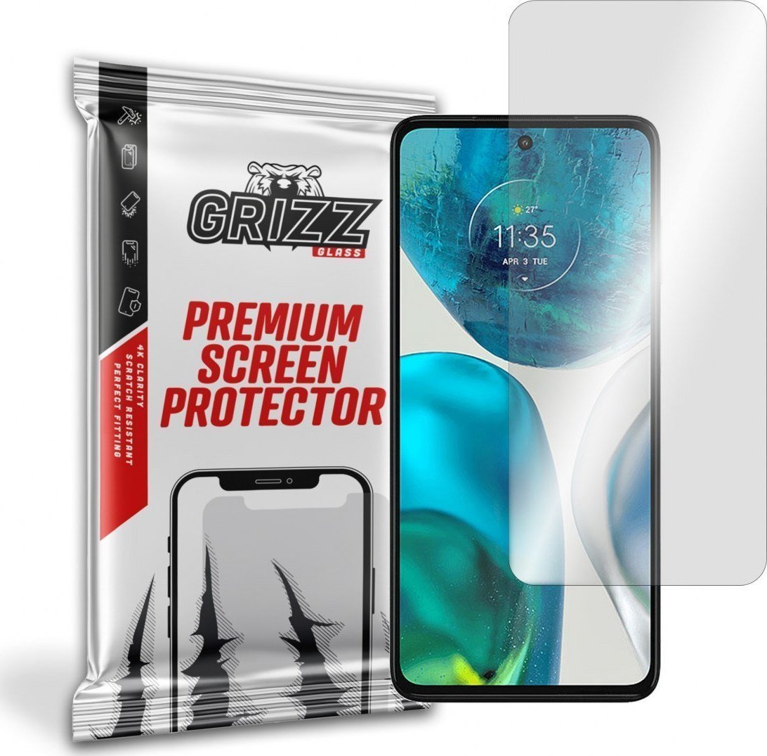 Folie protectie ecran GrizzGlass HybridGlass pentru Motorola Moto G52, Sticla, Transparent