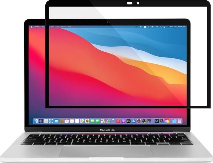 Folie protectie ecran, Moshi, MacBook Pro 13`/MacBook Air 13`, Negru/Transparent