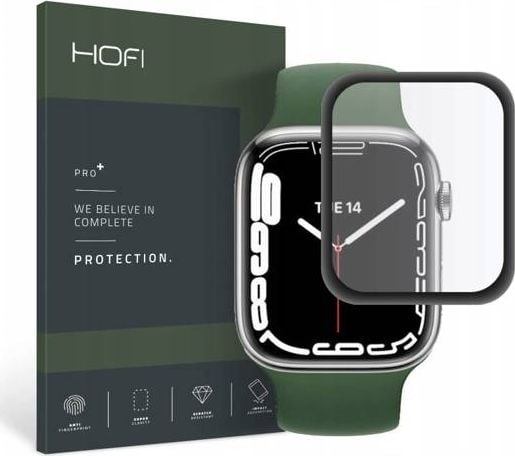 Accesorii Smartwatch - Folie protectie HOFI Hybrid Pro 0.3mm 7H compatibila cu Apple Watch 7 (41mm) Black