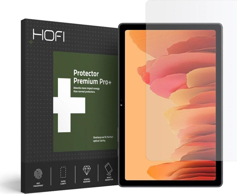 Folii protectie tablete - Folie protectie PROTECT Hofi Glass Pro + pentru Samsung Galaxy Tab A7 10.4" 2020 (T500 / T505), 0.26 mm, 9H, Sticla securizata, Transparent