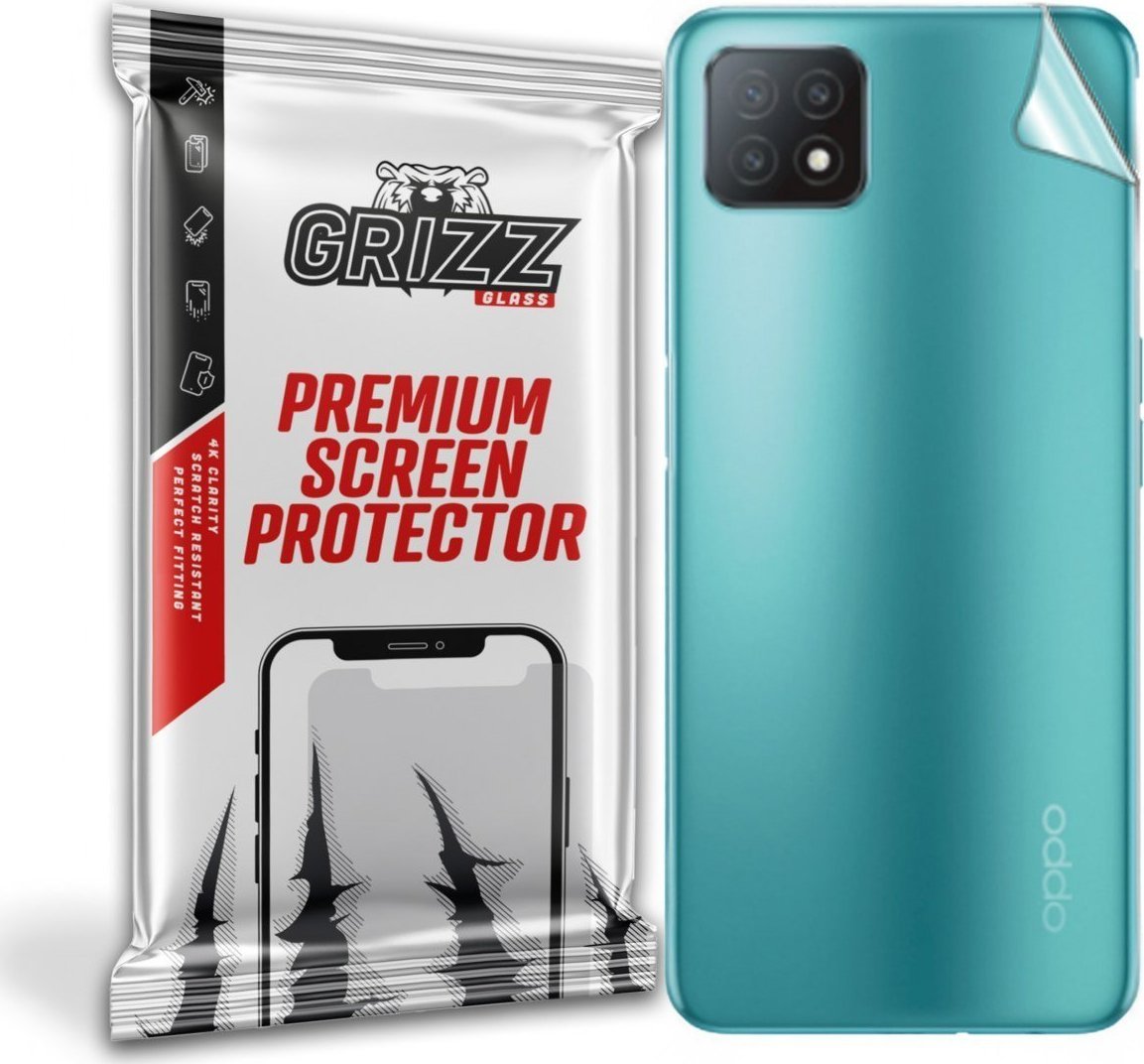 Folie protectie spate, GrizzGlass SatinSkin film spate pentru Oppo A53 5G, Transparent