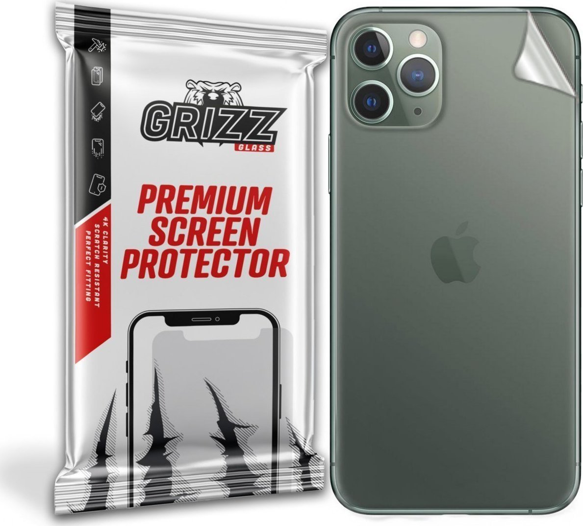 Folie protectie spate, GrizzGlass SatinSkin folie spate pentru Samsung Galaxy M21s, Transparent