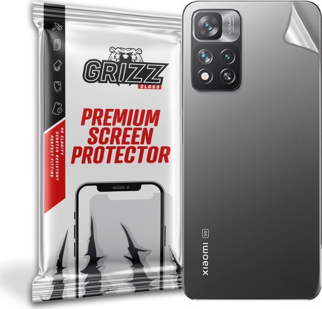 Folie protectie spate, GrizzGlass SatinSkin folie spate pentru Xiaomi 11i, transparent