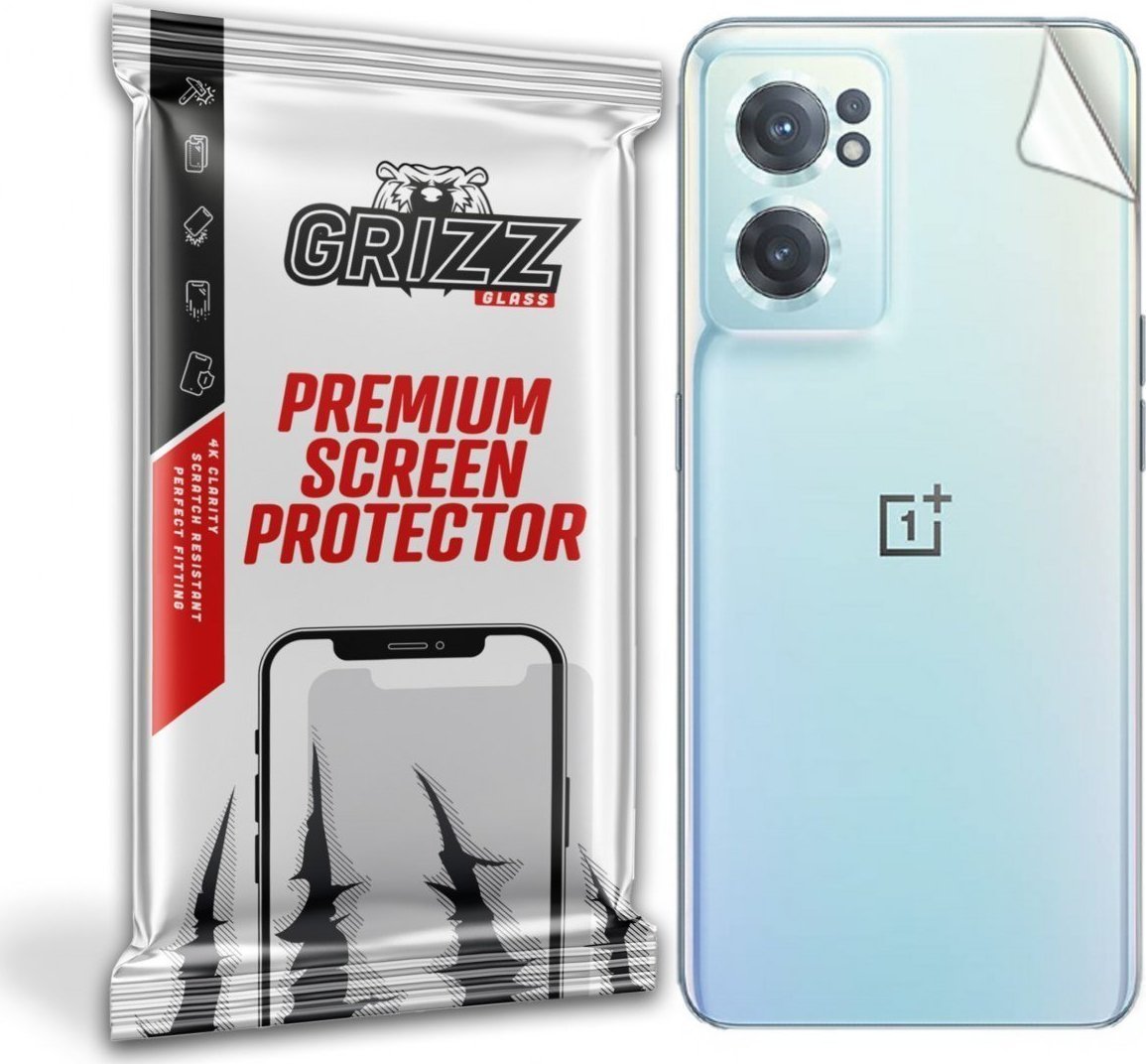 Folie protectie spate GrizzGlass SatinSkin pentru OnePlus Nord CE 2 5G, Transparent