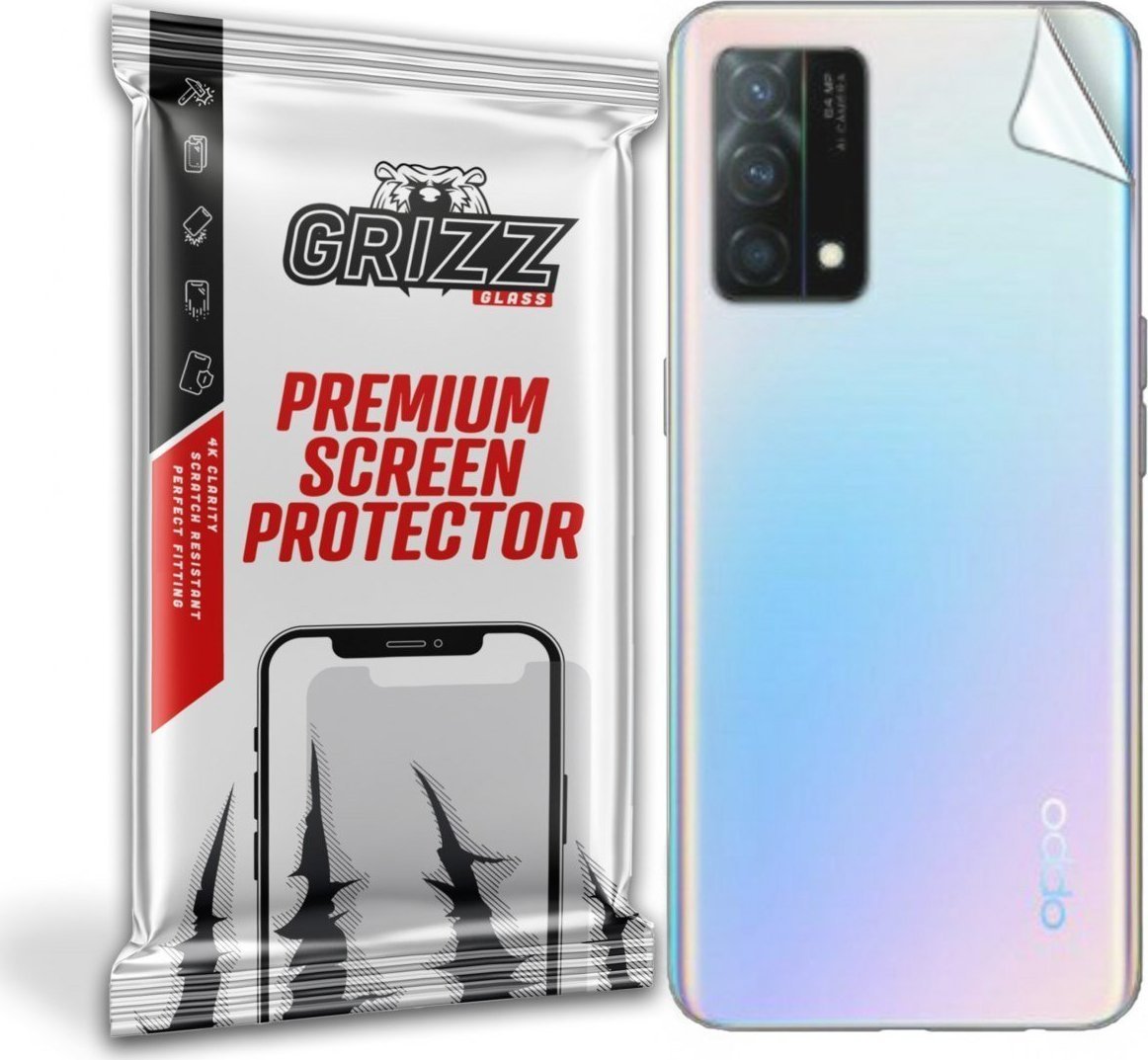 Folie protectie spate GrizzGlass SatinSkin pentru Oppo Reno 5A 5G, Transparent