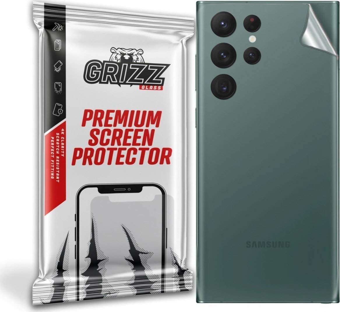 Folie protectie spate, GrizzGlass SatinSkin pentru Samsung Galaxy S22 Ultra