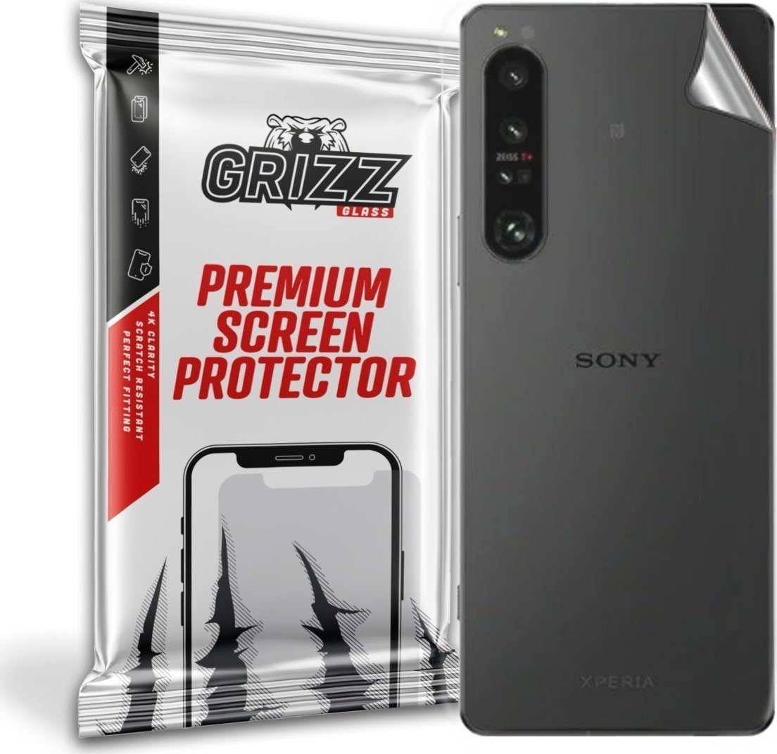 Folie protectie spate GrizzGlass SatinSkin pentru Sony Xperia 1 IV, Transparent