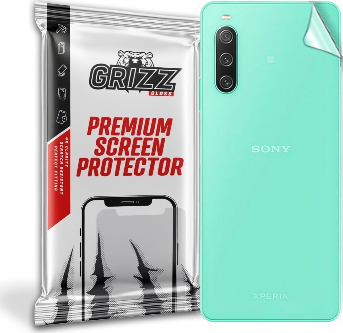 Folie protectie spate GrizzGlass SatinSkin pentru Sony Xperia 10 IV, Transparent