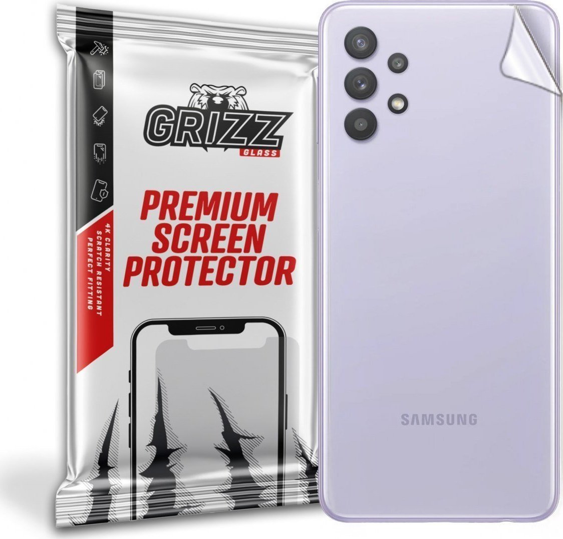 Folie protectie spate, GrizzGlass UltraSkin folie spate pentru Samsung Galaxy A32 5G, Transparent