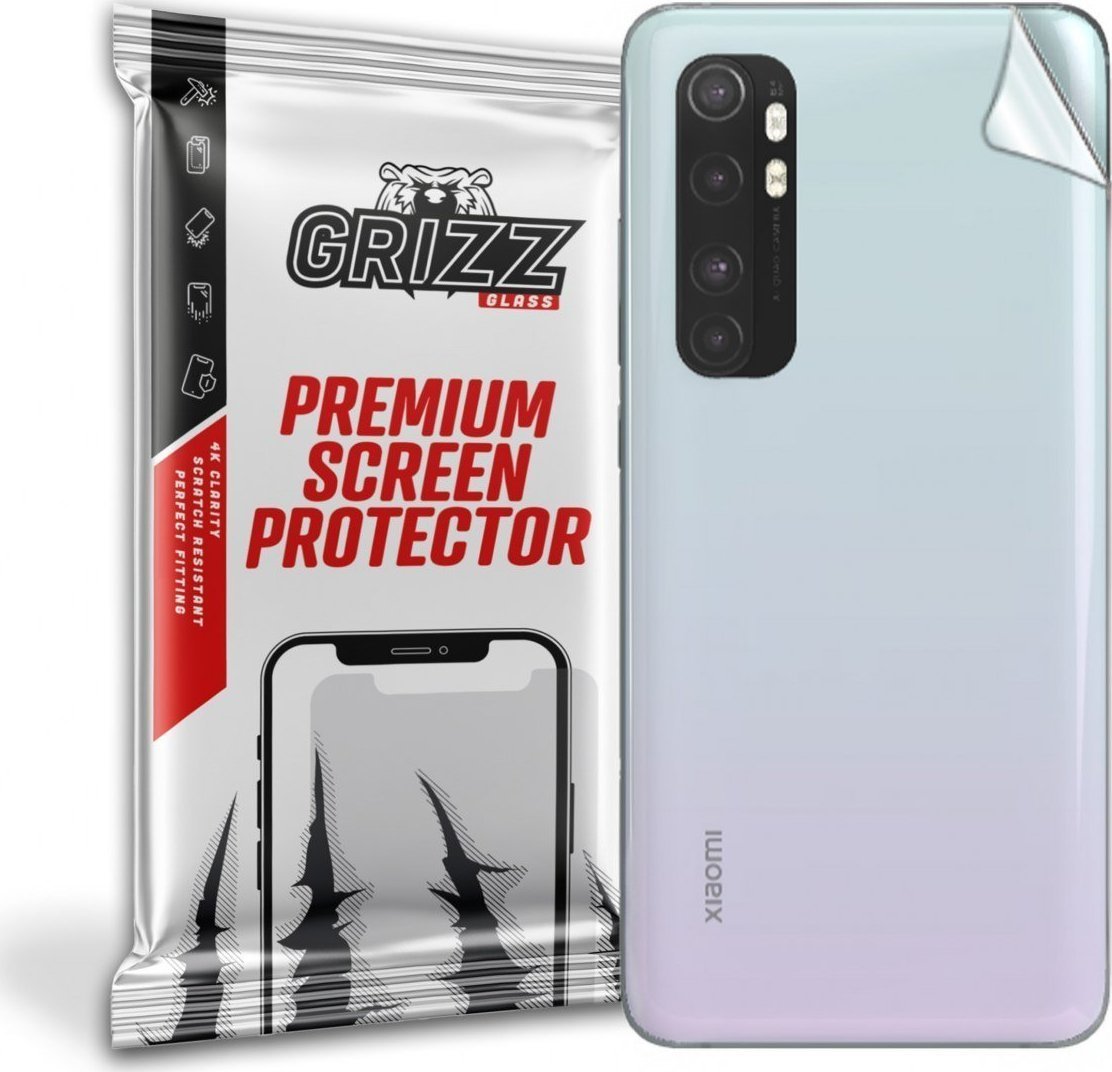 Folie protectie spate, GrizzGlass UltraSkin folie spate pentru Xiaomi Mi Note 10 Lite, Transparent