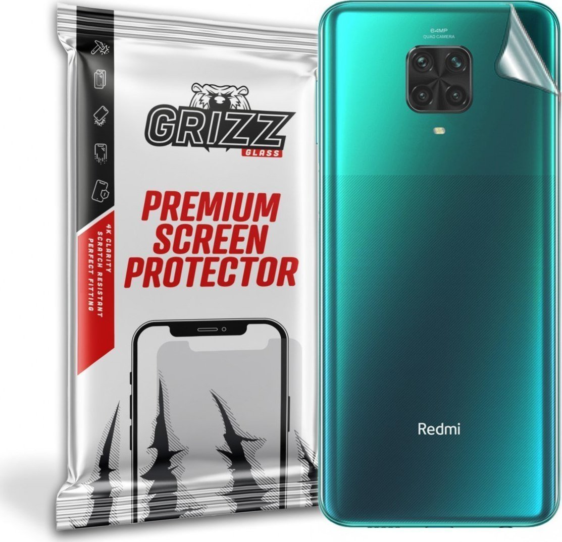 Folie protectie spate, GrizzGlass UltraSkin pentru Xiaomi Redmi Note 9 Pro 4G