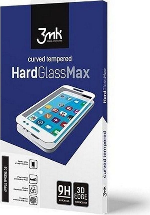 Folie Protectie Sticla 3MK HardGlass Max pentru iPhone 11 (6.1`), 3D, Full Cover, Negru