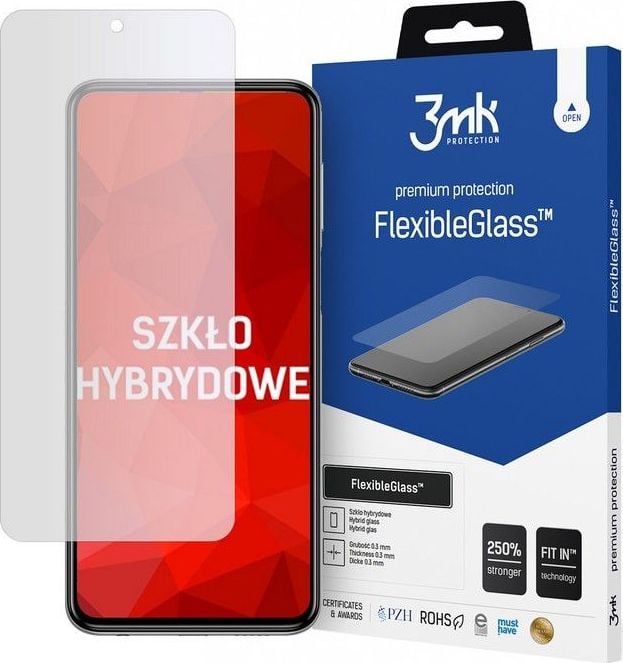 Folie Protectie Sticla Flexibila 3MK pentru Xiaomi Redmi Note 9S / Poco X3 NFC, Structura Incasabila, 7H, 0.3 mm, Transparenta