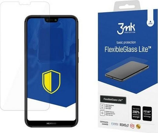 Folie protectie telefon, 3MK, pentru Huawei P20 Lite, Sticla securizata, Transparenta