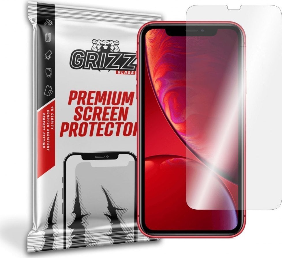 Folie protectie telefon, Grizz Glass, Sticla, Compatibil cu Apple iPhone 11, Transparent