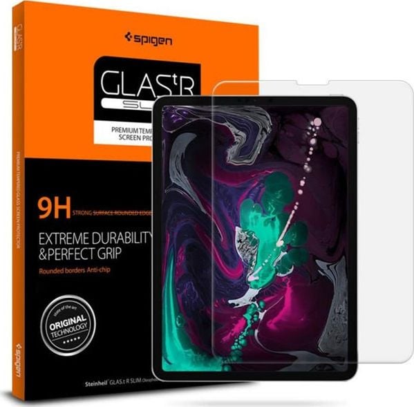Folie protectie transparenta Case friendly Spigen GLAS.tR SLIM iPad Air 4 (2020) / iPad Pro 11 inch (2018/2020)