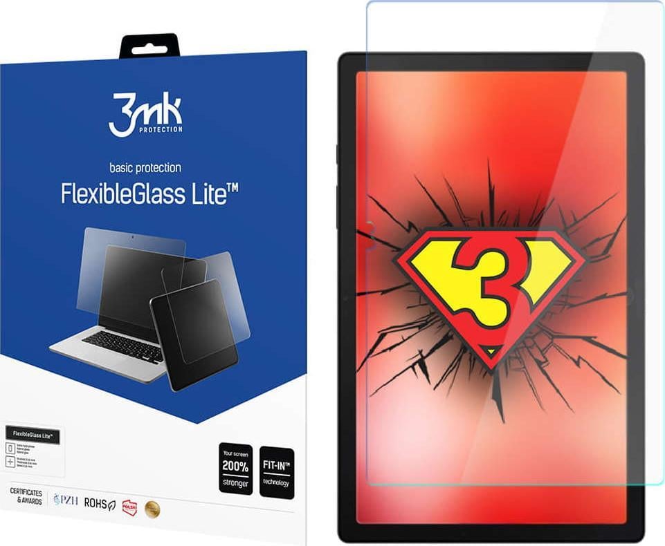 Folii protectie tablete - Folie Sticla 3MK FlexibleGlass Lite, Pentru Samsung Galaxy Tab A8 (2021), 10.5 Inch, Transparenta - 54070