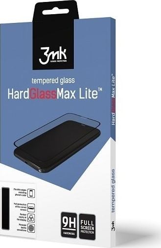 Folii protectie telefoane - Folie Sticla 3MK HardGlass Max Lite pentru iPhone 11 Pro (5.8&quot;), 3D, Full Cover, Negru