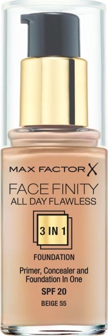 Fond de ten Max Factor Facefinity All Day Flawless 3-in-1 SPF 20, 30 ml, Beige
