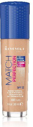 Fond de ten Rimmel London Match Perfection 300 Sand SPF 20, 30 ml