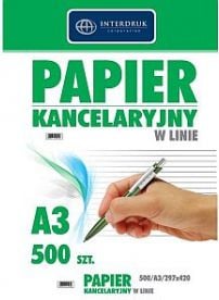 Foolscap în linie A3 / 500 coli