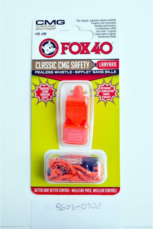 Fox40 Whistle 40 CMG Classic Safety + Cordon portocaliu (9603-0308)