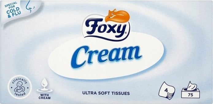 Foxy FOXY Cream Chusteczki z kremem nawilżającym 76 szt