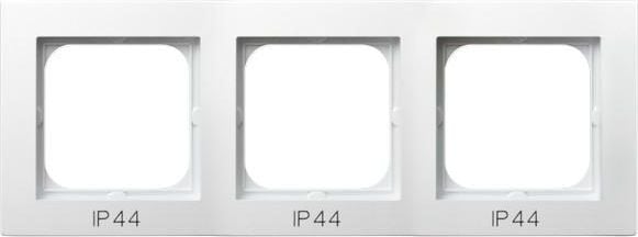 Frame întrerupătoare triple AS IP-44 alb (RH-3G / 00)