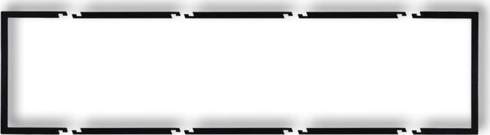 Frame umplere cvadruplu serie Deco negru mat (12DRW-4)