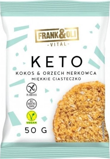 Frank&Oli KETO Cookie (Cocos & Caju) 50g - FRANK&OLI