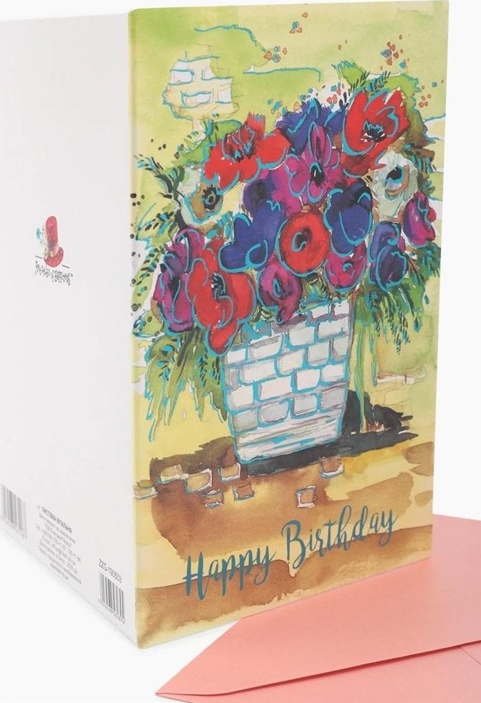 Card proaspăt B6 ZZG-190503 Flori de naștere placate cu aur