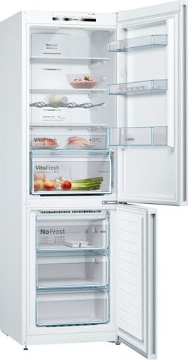 Combine frigorifice - Combina frigorifica  Bosch KGN36VWED,
alb,3 rafturi,
39 dB,Cu display
