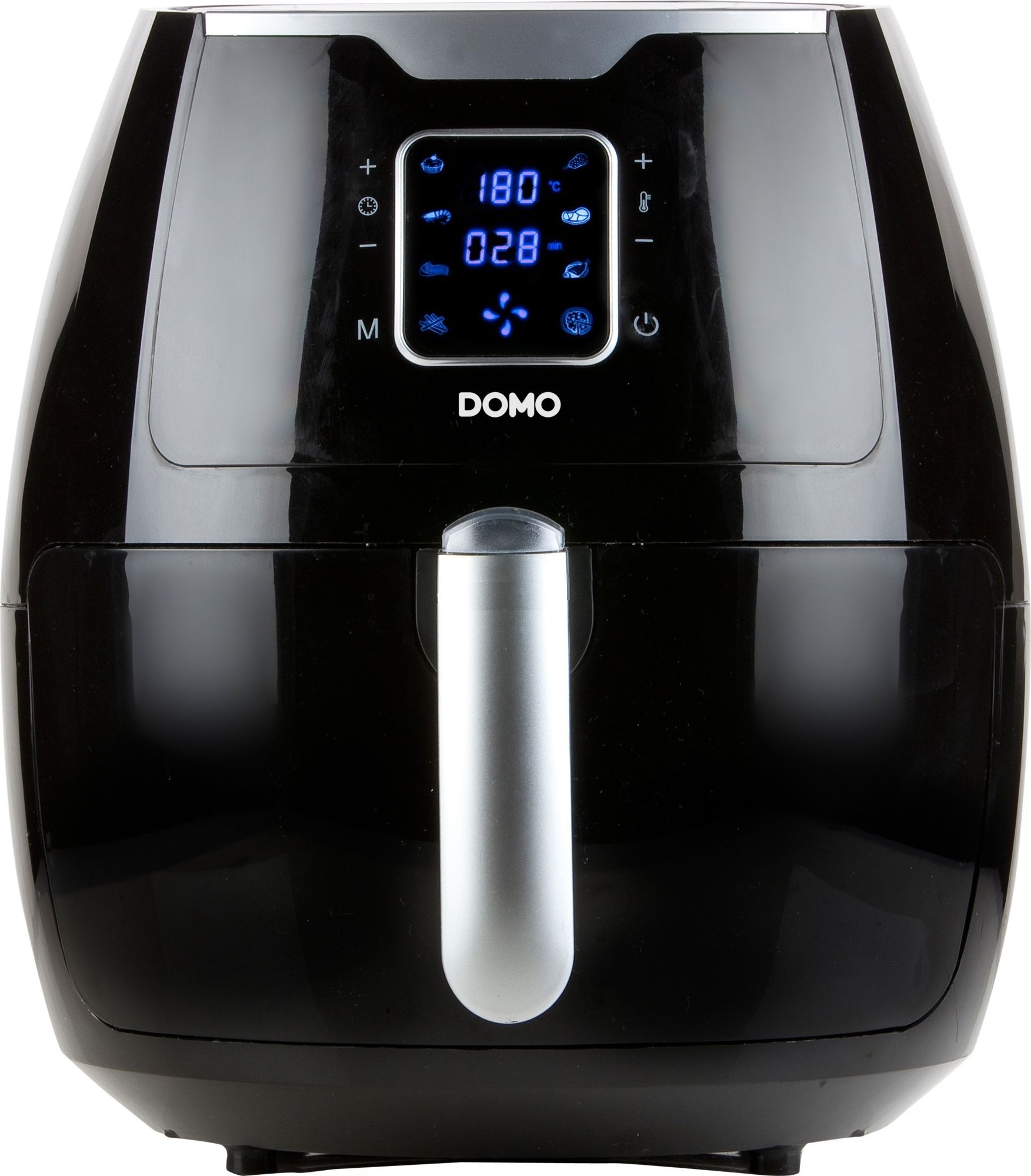 Friteuze - Friteuza cu aer cald DOMO DO513FR XXL , timer cu control de 30 de minute, 5,5 L, afisaj LCD, termostat ajustabil ,1800W