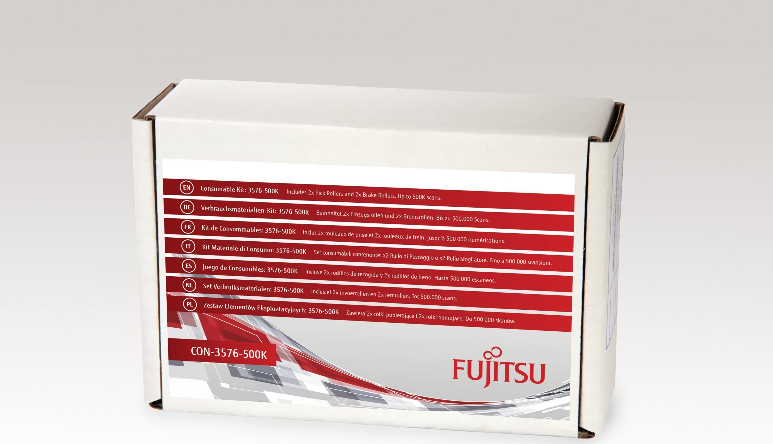 Kit consumabile Fujitsu pentru scaner fi-6670/6770/6750 fi-5650 (2xBR+2xPR)