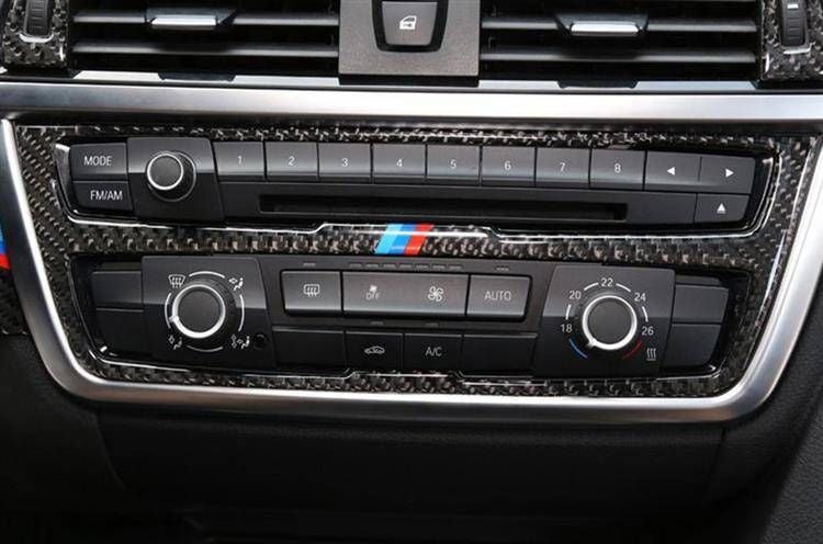 Furnir MTuning Carbon pentru comenzi radio și aer condiționat BMW F30 F34