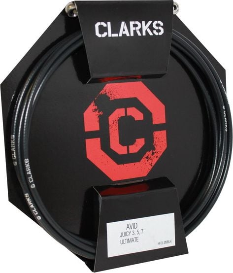 furtun de frână hidraulice Clark SRAM AVID (Elixir, CR, XX, XO) din capetele frontale ale 3000mm negru din spate