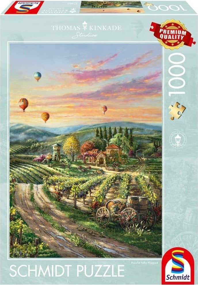 Şablonul G3 Puzzle 1000 Winnica w dolinie G3, tradus în română ca Puzzle G3 de 1000 de piese Winery din Valea G3.