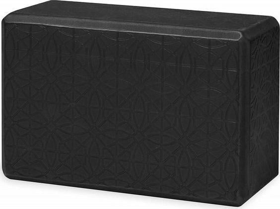 Gaiam Kostka do jogi Embossed Black 63438 Gaiam