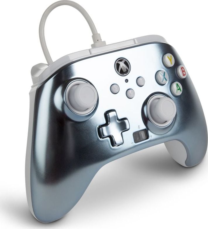 Gamepad cu fir PowerA Metallic Ice (1516986-01)