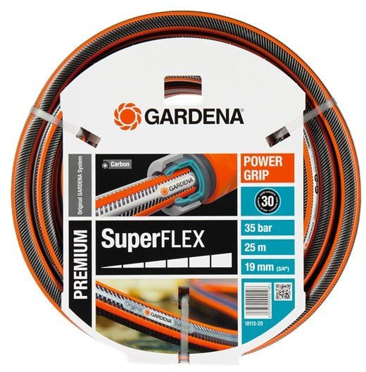 Furtun Premium Gardena SuperFLEX , 19 mm (3/4`), 35 bari, 25 m