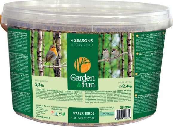 Garden&Fun Food pentru păsări care trăiesc liber semințe mici - 4 anotimpuri 2,4 kg
