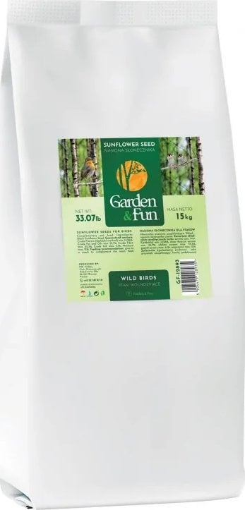 Garden&Fun Seminte negre de floarea soarelui 15 kg