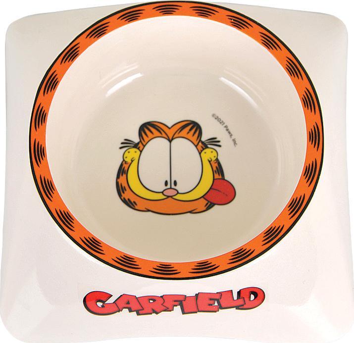 GARFIELD Bol pentru pisici din melaminat Garfield alb/gri